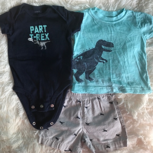 Carter's Other - Carter’s Part T-Rex 3 Piece Matching Set